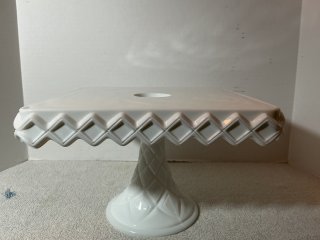Indiana Glass cake stand, 10x10x7
