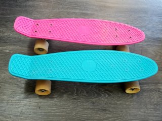 Two plastic skateboards, Good cond