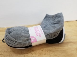 New 10 pairs women low cut socks, size 4-10