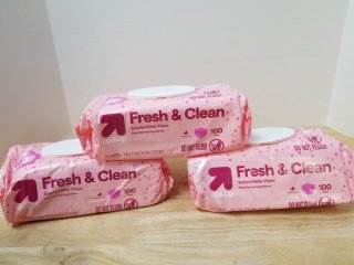 New scented baby wipes 100 in each