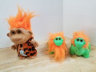 Trolls, tallest approx 8 inch