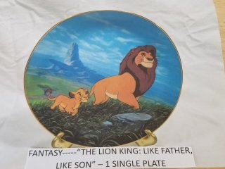 LION king plate, mint in box  Bradford 