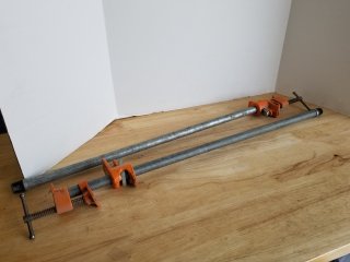 CLAMPS, each approx 32 inch long 