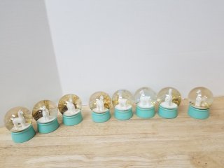 New snow globes each approx 4 inch 