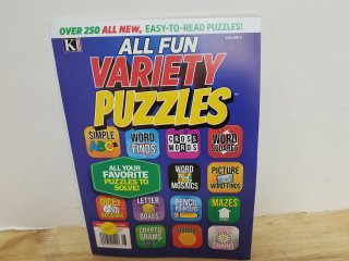New variety puzzles book