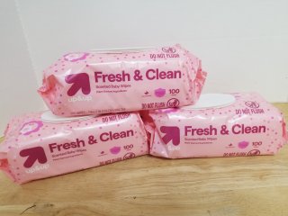 New scented baby wipes 100 in each