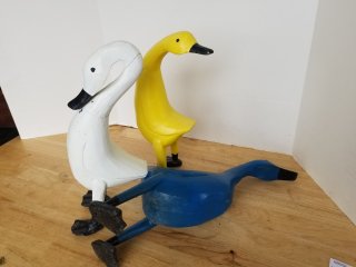 WOOD ducks, each approx 15 inch