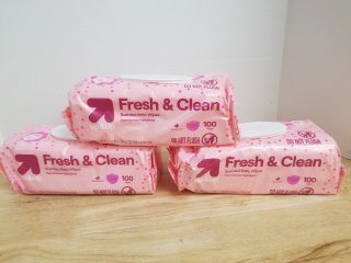 New scented baby wipes 100 in each