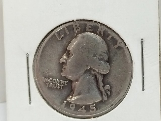 Item #220 — 1945 D Silver Washington Quarter photo 1 of 2