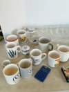 Item #341 — Mugs, Glass Bowl & Kitchen Lot photo 2 of 4