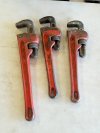 Item #86 — Three Ridgid Pipe Wrenches