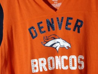 Item #314 — Denver Bronco ladies shirt,  size medium photo 2 of 3