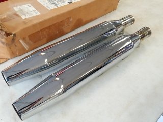 Item #244 — HARLEY DAVIDSON CHROME Motorcycle Exhaust Pipes photo 3 of 6