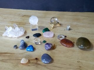 Item #330 — Crystal Collection with Spheres & Stones