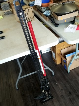 Item #268 — HYDRAULIC Jack with Red Handle photo 1 of 3
