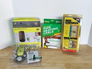 Item #306 — Ryobi Laser Level, Pipe Heat Cable, Door photo 1 of 4