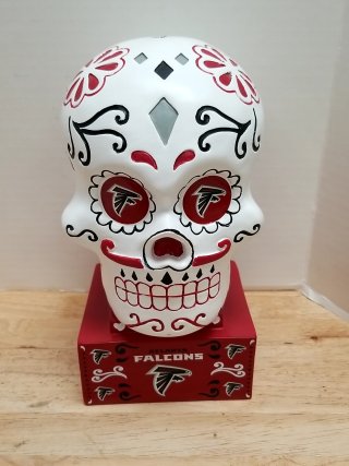 Item #211 — Atlanta Falcons Sugar Skull Figurine photo 1 of 2