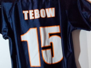 Item #315 — Denver Bronco Tebow #15 shirt, size large photo 4 of 5