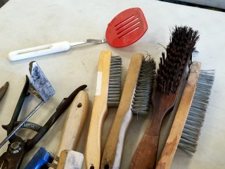 Item #87 — Vintage Hand Tools & Brushes Lot photo 4 of 6