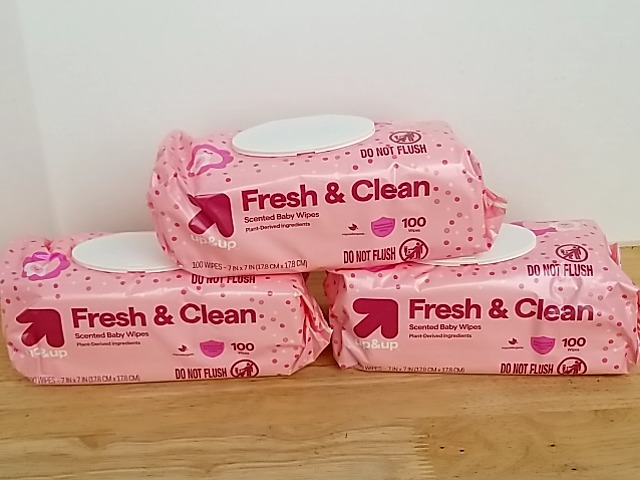 Item #140 — New Baby Wipes 3-Pack