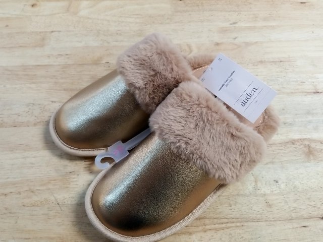 Item #333 — Metallic Faux Leather Slippers photo 1 of 3