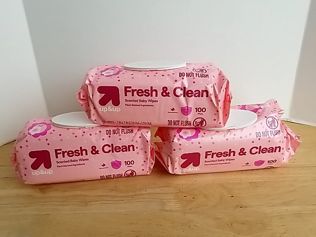 Item #133 — New Up & Up Baby Wipes 3-Pack