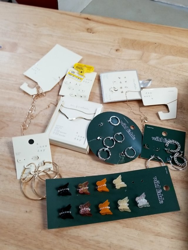 Item #346 — New Jewelry Lot with Earrings & Necklaces photo 1 of 5