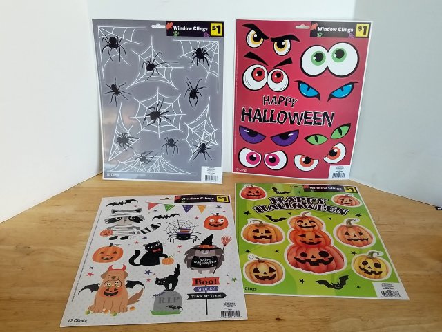 Item #305 — Halloween Window Clings 4-Pack photo 1 of 3