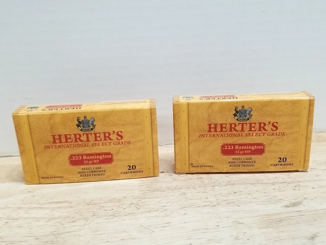 Item #81 — Herters .223 Remington ammo, 40 rounds, cant ship photo 1 of 2
