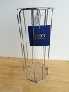 Item #136 — New Chrome Wire Basket with AMG Tag, 14 x 6 inch