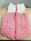 Item #343 — Pink Quilted Kids Vest with White Collar Xl photo 1 of 2