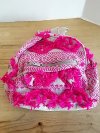 Item #509 — New Pink Fringed Backpack 12 in photo 1 of 2