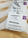 Item #344 — New Clear Plastic Hangers with Metal Hooks photo 2 of 2
