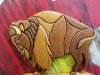 Item #28 — Intarsha Wood art sculpture, 24 inch photo 2 of 4