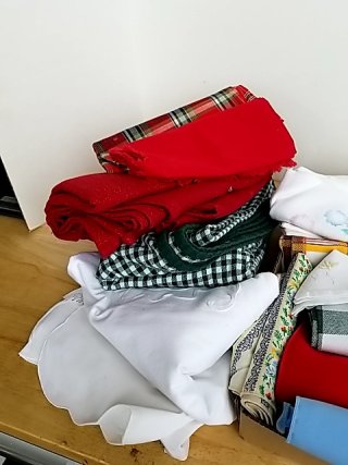 Item #153 — BOX of linens and other photo 3 of 3