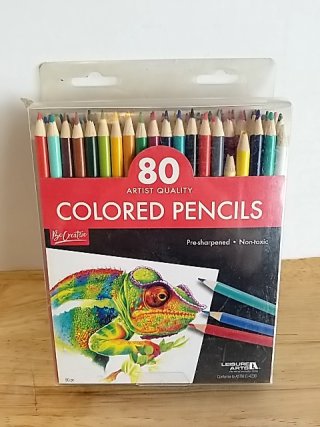 Item #489 — New 80 Colored Pencils