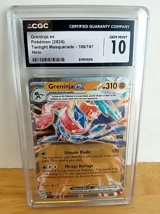 Item #59 — CGC 10 Graded Greninja EX Pokemon Card photo 1 of 2