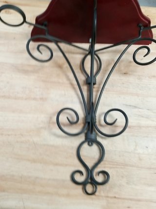 Item #332 — Wrought Iron Scroll Wall Rack photo 2 of 3