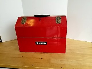 Item #69 — HUSKY Red Metal Toolbox 18 x 14 x 10 inch photo 1 of 4