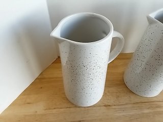 Item #506 — New Speckled Ceramic Pitchers 11 in photo 2 of 3