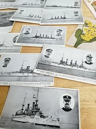 Item #89 — Vintage Naval Postcards, stamps, pin photo 8 of 12