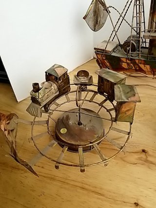 Item #98 — VINTAGE metal music boxes, not sure if all work, sell as is photo 6 of 7