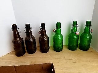 Item #154 — Vintage Glass Flip-Top Bottles photo 1 of 3
