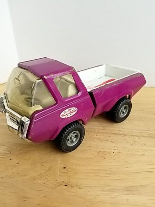 Item #83 — Vintage Tonka Purple & Green Truck Set, largest 8 inch photo 4 of 7