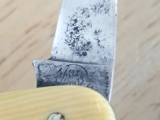 Item #49 — Vintage Office Knife, 8 in open photo 2 of 4