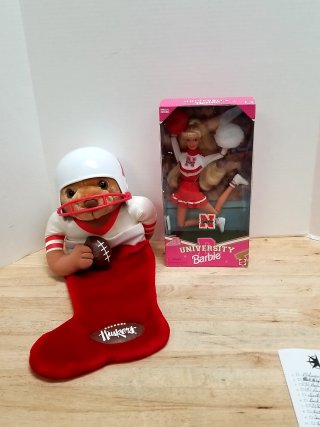 Item #2 — Nebraska Husker Plush & Barbie Set photo 1 of 5