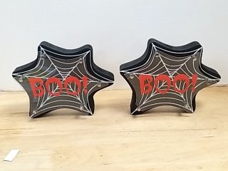Item #181 — New Spider Web Boo Halloween Decor Each 8 x 7 inch photo 1 of 4