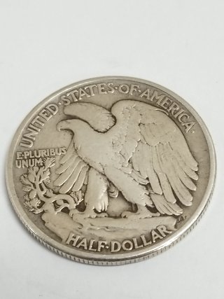 Item #17 — 1945 Walking Liberty Silver Half Dollar photo 2 of 2
