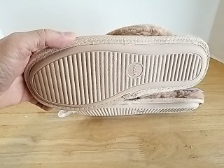Item #436 — New Faux Fur Slide Slippers, 7-8 photo 3 of 3
