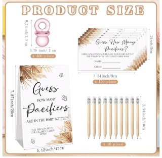 Item #800 — Baby Shower Game, never used photo 3 of 3